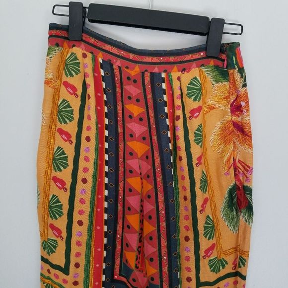 Anthropologie Farm Rio Printed Linen High Waist Jogger Pants SP - Picture 13 of 13